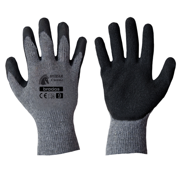 Garten-Handschuhe aus Baumwolle mit Latex-Überzug - Größe L