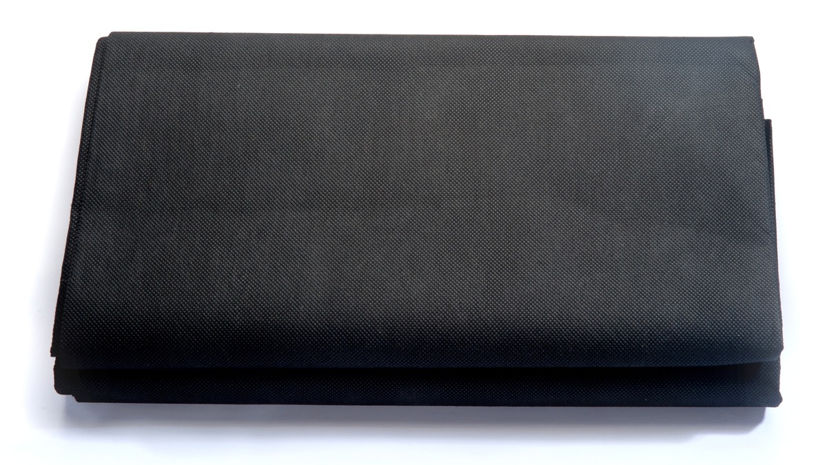 Unkrautvlies 1,60 m x 10,00 m - 16 m² - 120 g/m² - schwarz - gefaltet